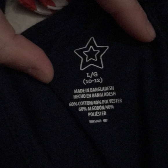 🔥Red white and blue tank size 10-12 with cute bac - Picture 2 of 3